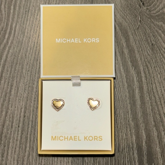 Michael Kors Heart Earrings - Picture 1 of 3